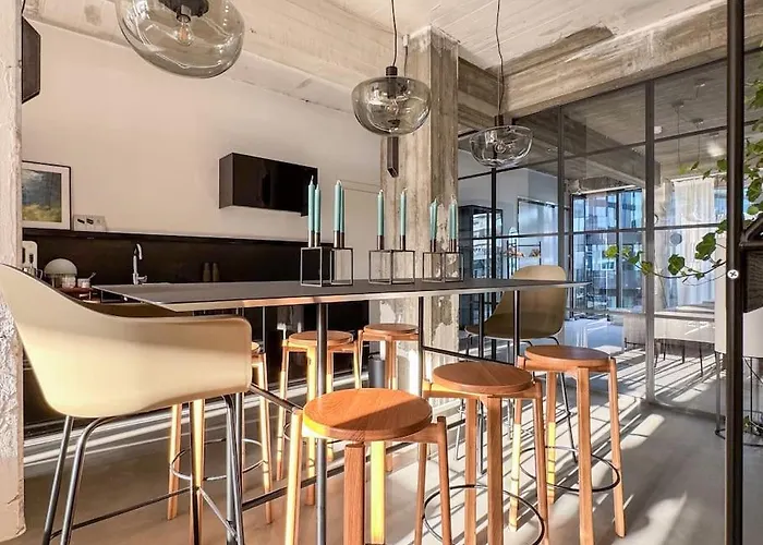 Stunning Industrial-style Loft By The Canals Copenaghen