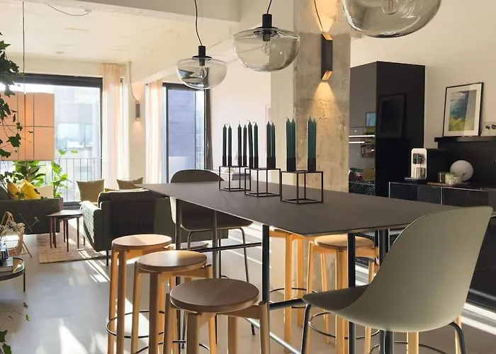 Stunning Industrial-style Loft By The Canals Copenaghen